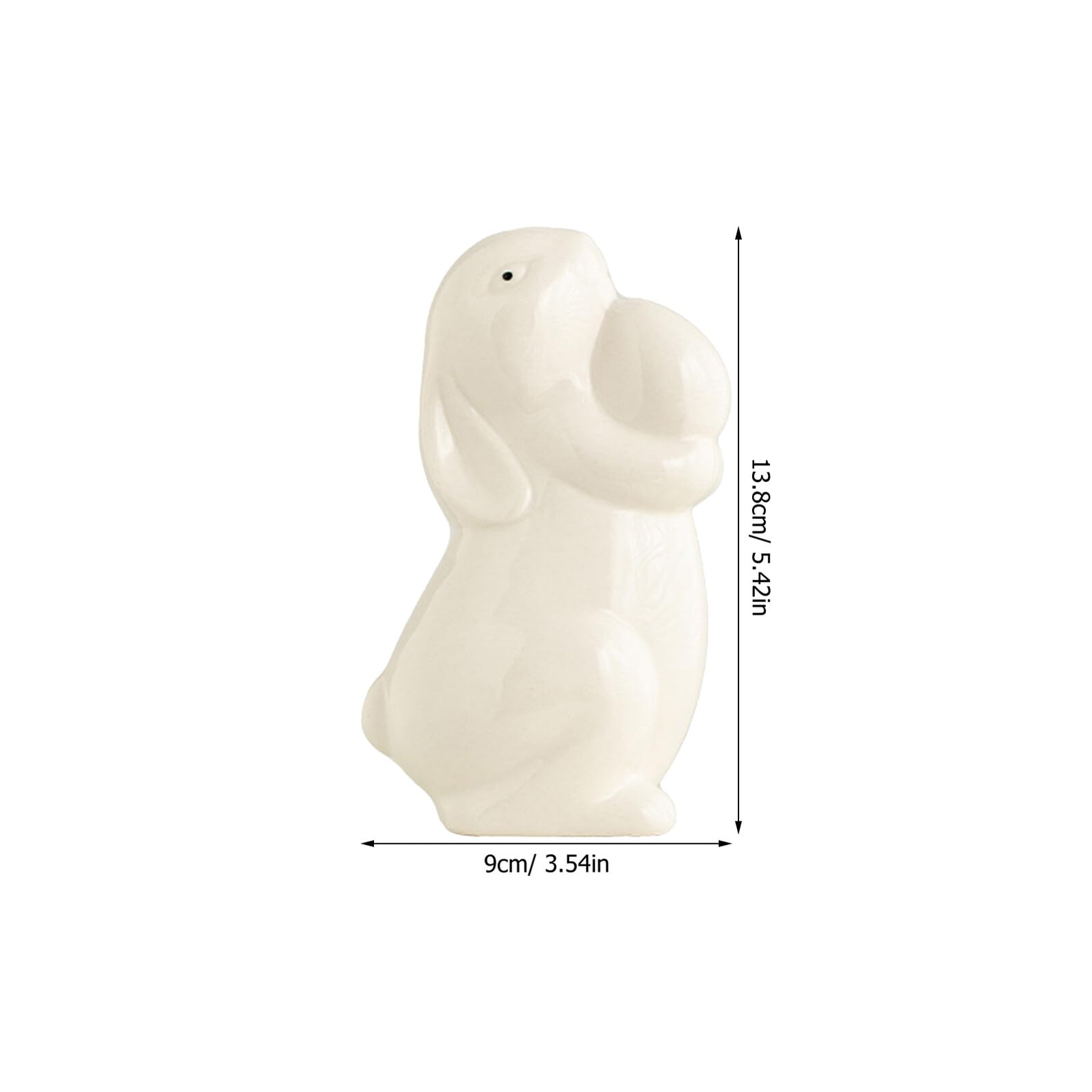 VALICLUD 2 Stück Dekorative Tierstatue Keramikhasendekor Figuren für die Inneneinrichtung Keramik -Heimdekoration Ornamente für das Wohnzimmer Wohndekoration Ornament