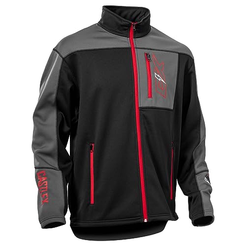 Castle X Men's Fusion G5 Mid-Layer Jacket (Red/Black/Charcoal - Large)
