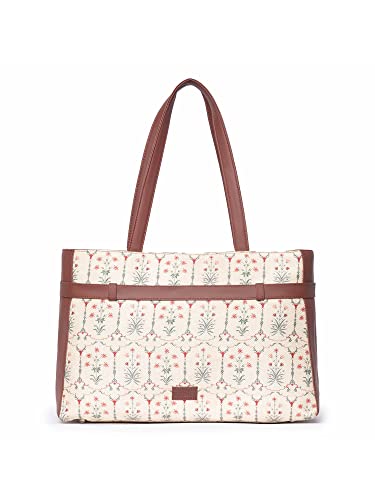 Image of ZOUK Urban Escape Bag | Stylish Vegan with Laptop Compartment, Trolley Sleeve & Anti-Theft Pocket |