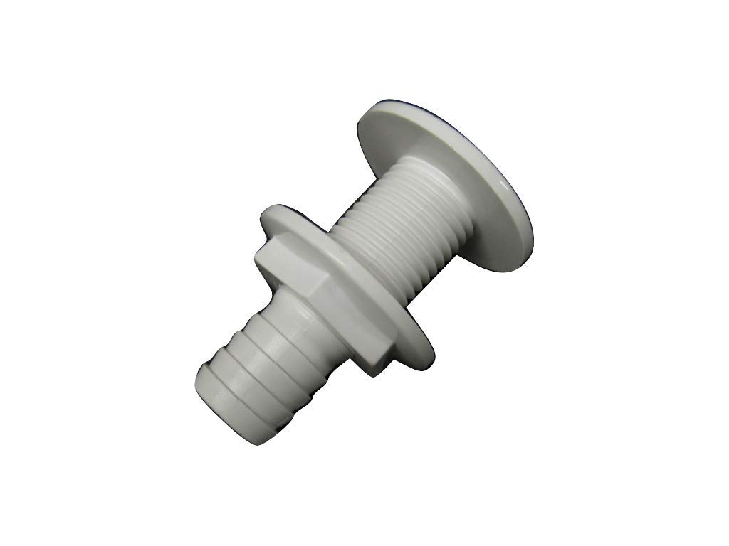 Thru Hull Boat Drain Plug 25MM 1" (Socket Marine Bilge Water Deck Transom Plastic Threaded)