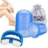 Ventouse Anticellulite, GOEU 2 Cup Ventouse Cellulite, Roller Minceur Appareil Anti Peau D'Orange Cup Massage Efficace pour Fesse, Cuisse, Jambe, Ventre, Bras