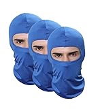 GANWAY 3 Stück Sturmhaube, Outdoor-Wintermützen für Herren, Laufen, Angeln, Airsoft, Motorradmütze, Paintball-Maske