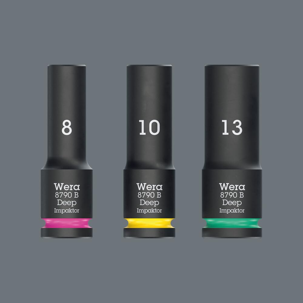 Wkładka piankowa 9728 z zestawem kluczy nasadowych Zyklop B 3/8" Impaktor Deep Set 1, 15 części