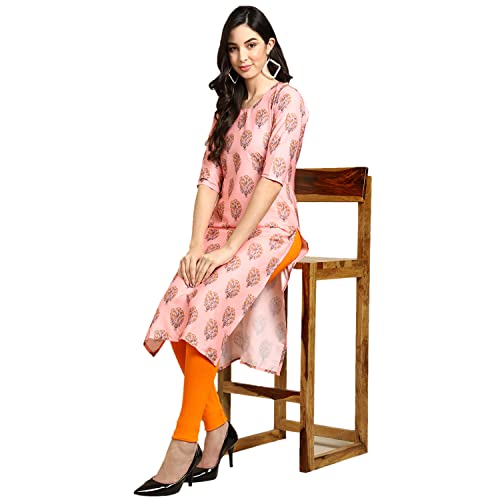Image of Pinkmint Women's Crepe Digital Print Straight Kurta