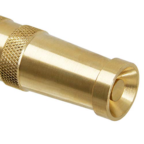 Triumpeek FD-EP-230201-2653 Solid Brass Hose Nozzle, 2 Pack 4 Inch Heavy Duty Brass Garden Hose Nozzle thumb #3