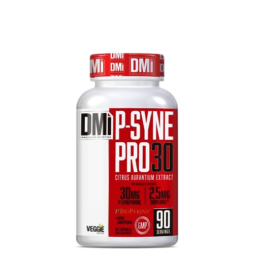 DMI P-SYNE Pro30 (90 cápsulas) - Quemagrasas, Potente y eficaz efecto termogénico - Extracto de naranja amarga y BioPerine - Cápsulas vegetales