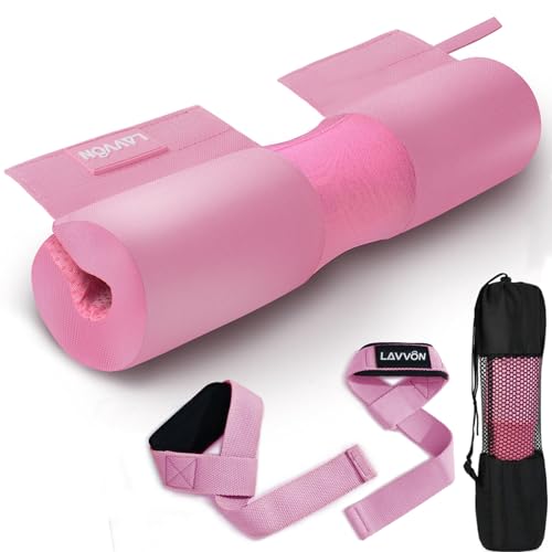 Tapis de squat LAVVON La-1022 rose pour s'entraîner confortablement en salle