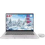 14' Laptop - Celeron N4000 Dual-Core Up to 2.6GHz,6GB RAM,128GB SSD,Silent Fanless Design,Fast Dual-Band WiFi,Bluetooth 5.0,USB 3.0,Mini-HDMI – Ideal for Home,Study & Office