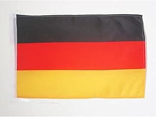 Germany Flag 18'' x 12'' Cords - German Small Flags 30 x 45cm - Banner 18x12 in Drapeau Allemagne AZ FLAG