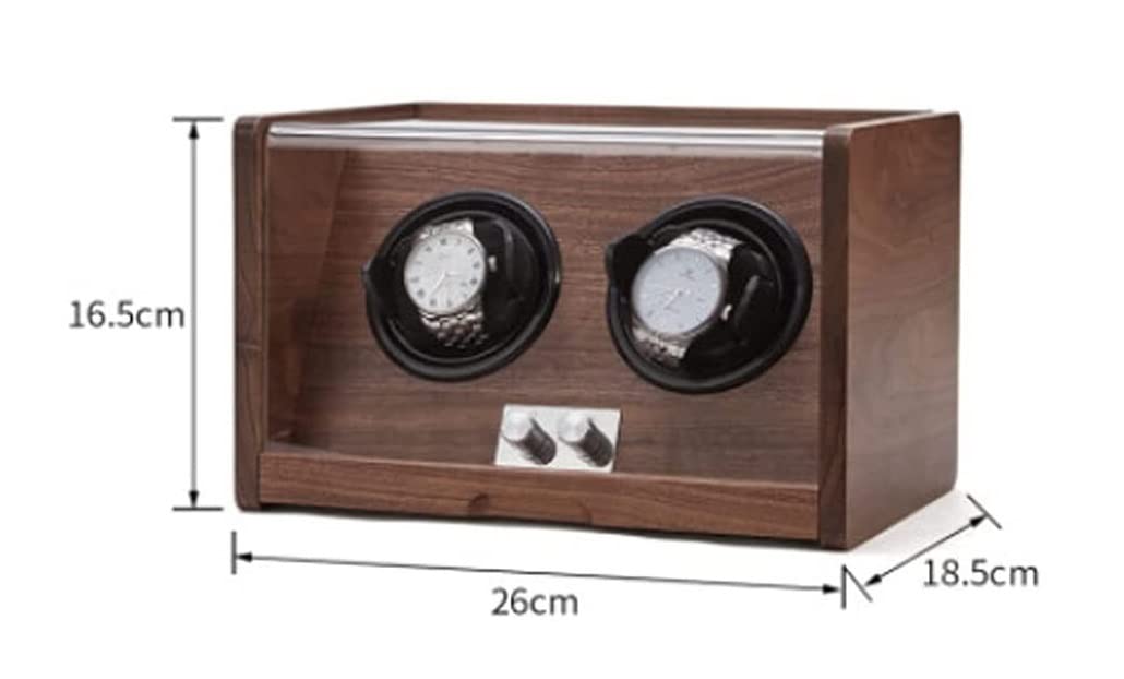 Estuche Relojes Caja De Almacenamiento Coctelera Reloj con Cubierta Transparente, Joyero Madera, Simple Retro Organizador(2 epitope)