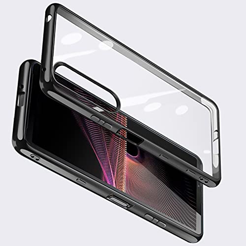 Xperia 1 III P[X NA SO-51B SOG03 X}zP[X GXNyA 1III P[X Jo[ ϏՌ \tg tpu ^  wʃNA  bLH Xgbvz[t y (ubN)