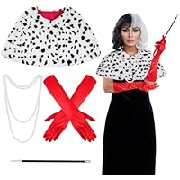 baotongle Disfraz de dalmatin para mujer, disfraz de Halloween