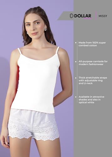 Image of Dollar Missy Pack of 1 Women's Combed Cotton super combed cotton Camisole