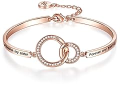 22_Interlocking Circles_Always my sister_Rose Gold