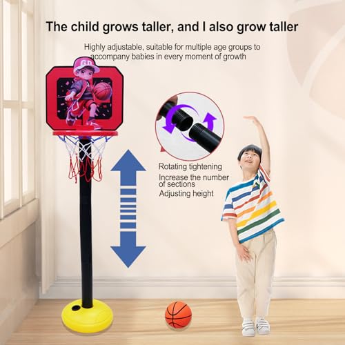 Panier de basket pour enfant réglable | Support portable de basket-ball
