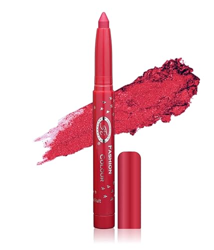 Image of FASHION COLOUR German Eyeshadow Stick Matte & Shimmer | Long Lasting, High Pigment, Blendable Eye Shadow Pencil | Built-In Sharpener | Raspberry Fruit