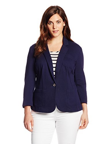 Anne Klein Women's Plus Size French Ponte Blazer