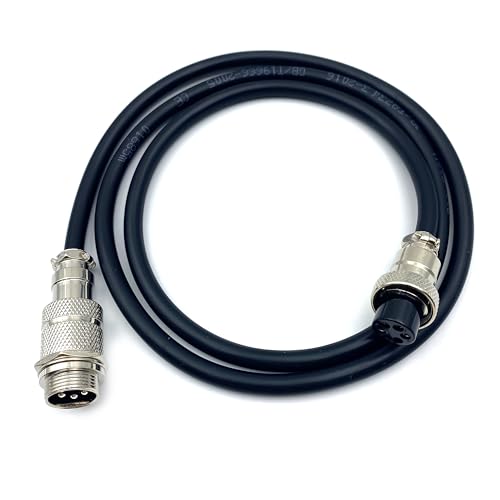 Cable GX16 5 pines macho a hembra 2 metros miniatura 6