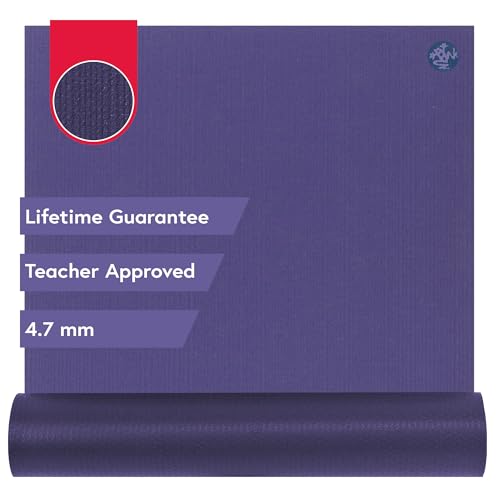 Manduka PROlite Yoga Mat 71' - 4.7mm | Lifetime Durability | Hygienic Construction | Teacher Approved | 71 x 24 inches | Purple