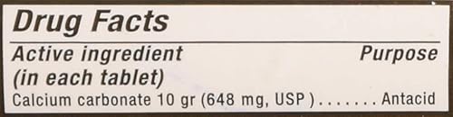 Miniatura 4 de Pharbest Suplemento antiácido y calcio de carbonato de calcio 10 granos - 100 tabletas por HARBEST