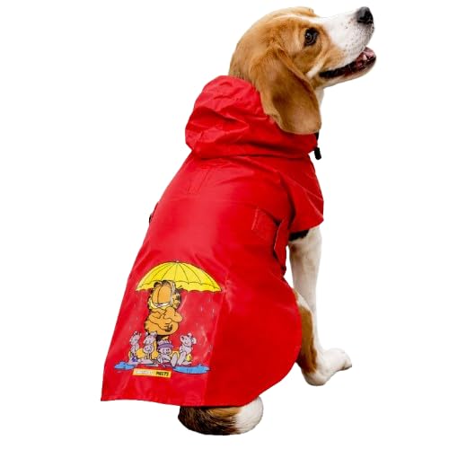 Image of Mutt of Course Garfield Collection Dog Raincoat for Large Size Dogs