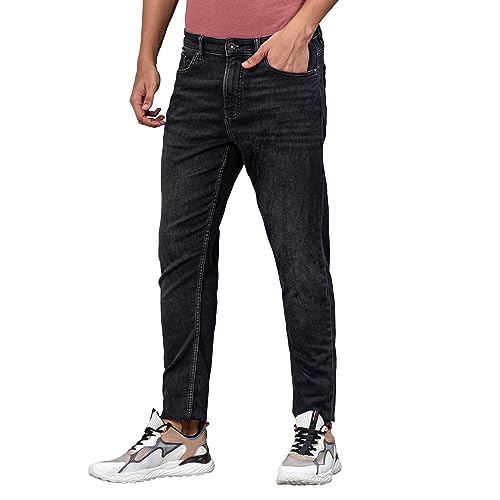 Image of Red Tape Knitted Jeans for Men | Grey | Comfortable & Breathable | Durable & Wrinkle Resistance | Relaxed Fit