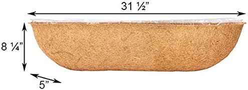 Panacea 82353 Moisture Keeper Trough Coco Liners, 30"L, Pack of 44