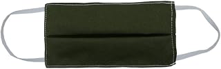 TFS Organic Cotton & Silk Face Mask - Reusable Washable Hypoallergenic Lightweight Fabric for Double Layered Protection - Reversible Design with Filter Pocket - Olive - Medium
