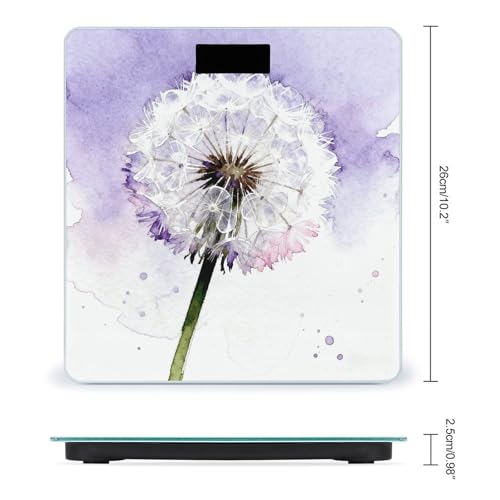 Báscula digital de baño con pantalla LCD y base antideslizante miniatura 2