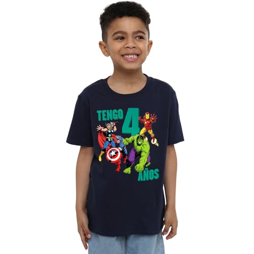Marvel Avengers Cumpleanos 4 Anos, Navy, 12 13