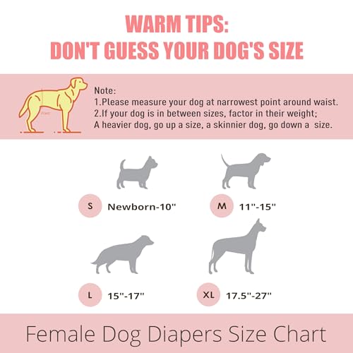 Image of wegreeco Dog Diapers Female (3 Pack), Highly Absorbent Puppy Doggie Dog Diapers for Female Dogs Period, Washable Doggy in Heat, Small Medium Large Size (Ink Painting, Small)