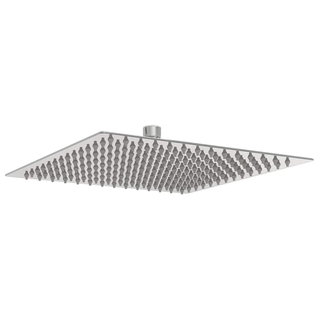 Vidaxl Silver Rain Shower Head Stainless Steel 304 25X25 Cm Square, Rain Shower Head, Bath Head, Shower Part, Rainfall Shower Head, Bathroom Accessory