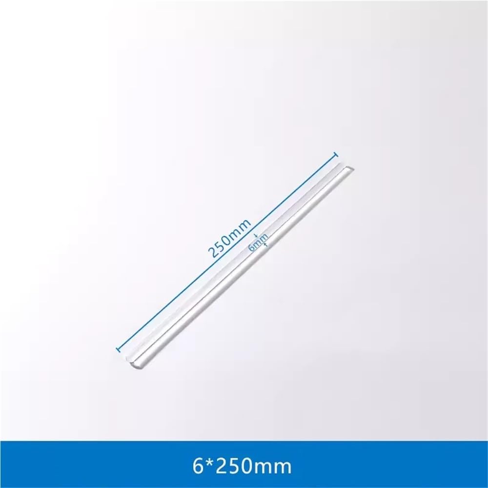 Asta di miscelazione Aste di agitazione trasparenti a testa tonda da 100 pezzi, asta drenaggio in vetro, for attrezzature laboratorio ad alto borosilicato(6X250mm)