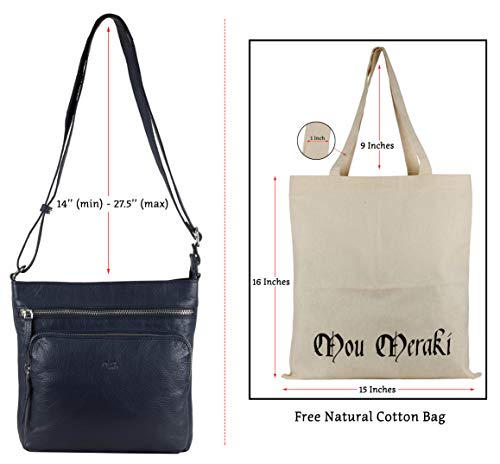 Image of Genuine Leather Crossbody Purse and Handbags - Crossover Bag Over the Shoulder Women | Genuine Leather