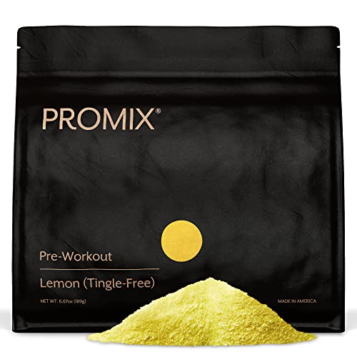 Image of Promix Pre-Workout Powder, Tingle-Free Lemon - Maximize Focus & Performance - Helps Muscle Gain, Endurance & Enhanced Energy - Vitamin B12, Caffeine, Beta-Alanine & L-Tyrsosine - Gluten & Dairy-Free