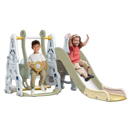 Multifunctional 4 in 1 Swing and Slide - Green