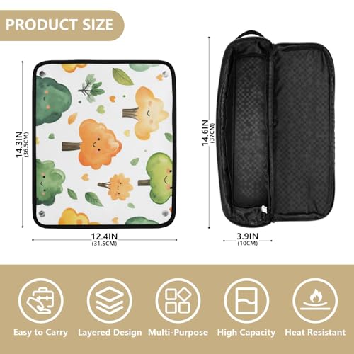 Bolsa de viaje y estera resistente al calor para planchas de cabello miniatura 4