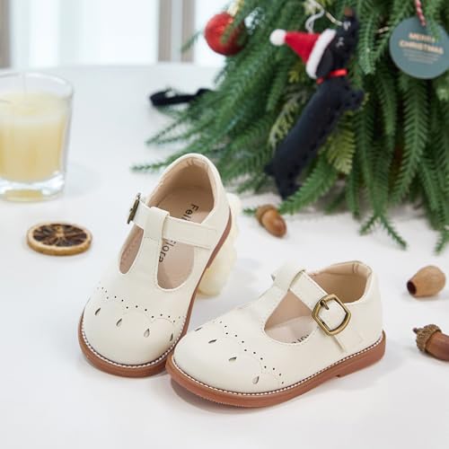 Image of Felix & Flora Toddler Girl Mary Jane Dress Shoes - School Oxford Flats for Girl Party Shoes.