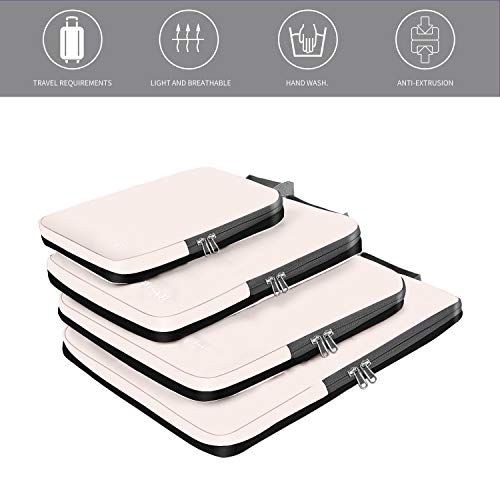 BAGAIL 4 Set/5 Set/6 Set Compression Packing Cubes Travel Accessories Expandable Packing Organizers - Image 6