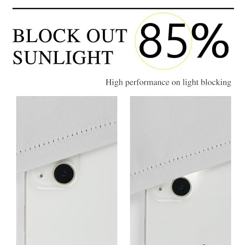 Homechoice Decor Thermal Insulated Blackout Window Curtains, 54" W x 84" L x 2 Panels, Boho Ruched Window Treatments with 3 Rows of Butterfly Flowers, Rustic Rod Pocket Drapes, Peach Pink (LQ-30) - Image 6