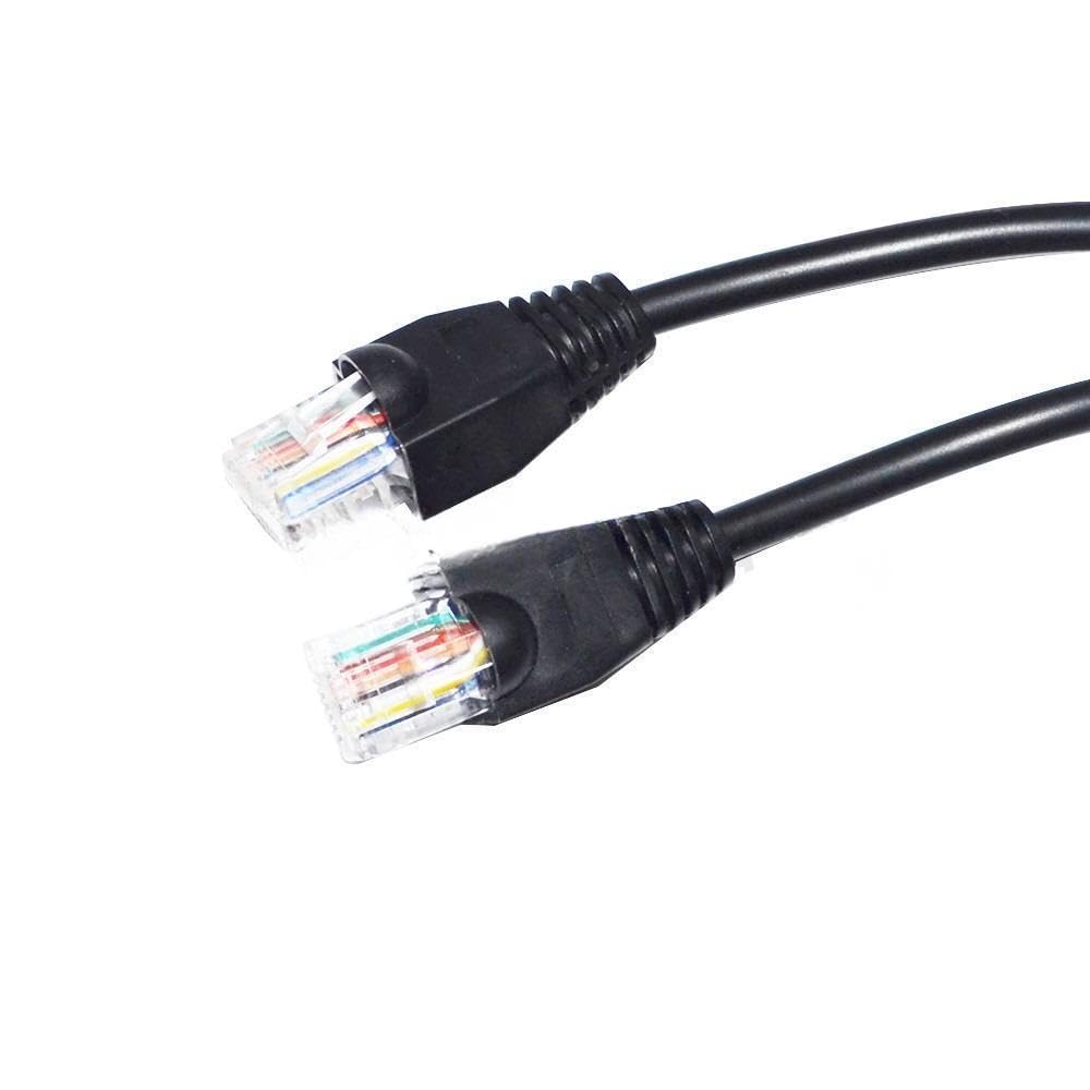 RJ45 to RJ45 RS485 Communication Cable, 1 Meter Industrial Daisy Chain Cable for Battery Packs, VFDs & PLCs
