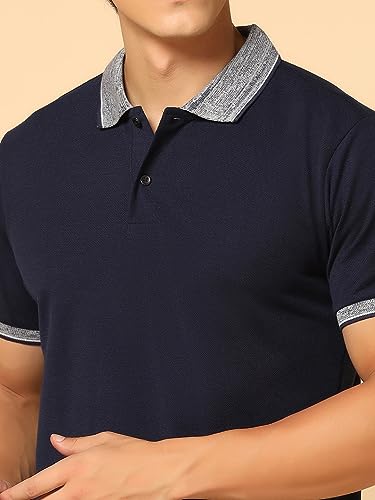 Image of INKKR Men's Collared Neck Stylish Half T-Shirt