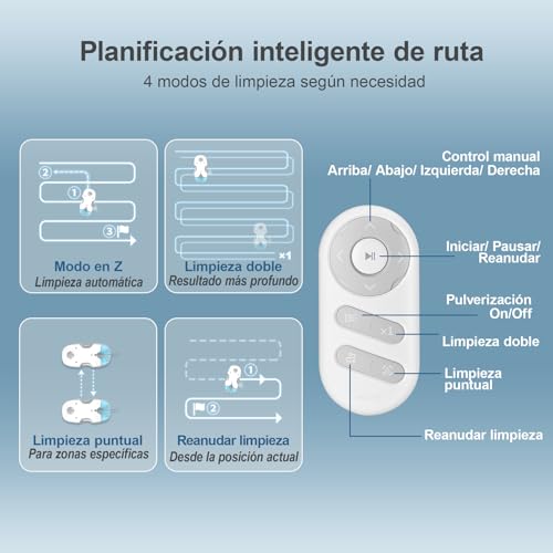 HUTT S7 Robot Limpiacristales 5500Pa, Robot Limpiador de Ventanas con Pulverización Automática, Sistema Dual Drive Flotante 3D, Navegación Inteligente y Protección Múltiple - imagen 10