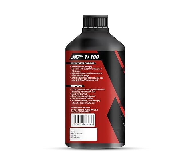 Vista Auto Care High Conc Shampoo 1L | High Concentrate Auto Shampoo | Car Shampoo| Bike Shampoo | Cleaning 3