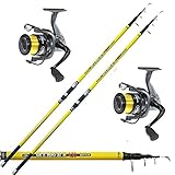 agc Kit de Combo Pesca Surfcasting 2 Caña Outcast4.20 m 200 g + 2 Carrete Kolpo Nanga