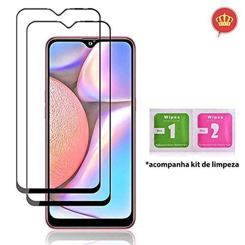 Película de Vidro Blindado 3D Rígida para Samsung Galaxy A10s + Kit Limpeza