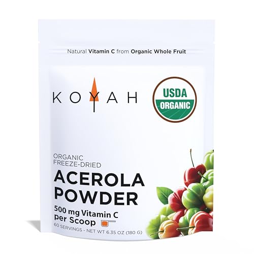 KOYAH - Organic Acerola Powder Freeze-Dried: 60 Servings