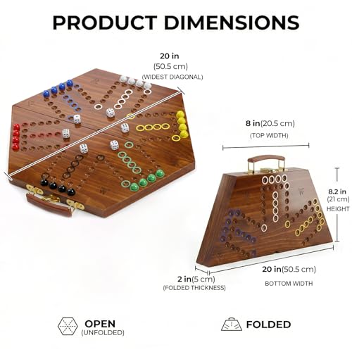 Juego de Mesa Wahoo de Madera Plegable para 6 Jugadores miniatura 4