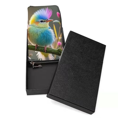 Colorful Little Bird Wallet, Elegant Wristlet Wallet with Multi-Card Slots, PU Leather Long Purse for Women, Men3