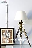 Nautical Decor Royal Marine Tripod Table Lamp Industrial Lamps (Shade Not Included), Industrial...
